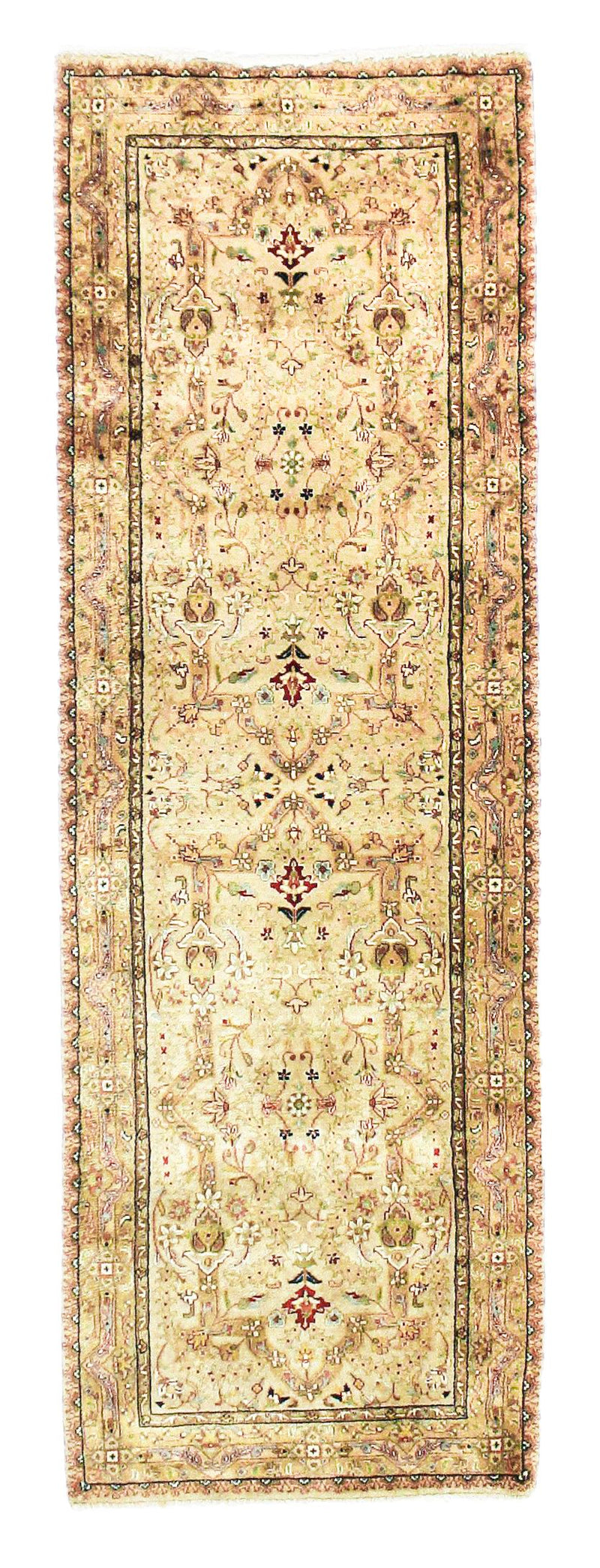 3x8 Beige and Ivory Persian Traditional Runner