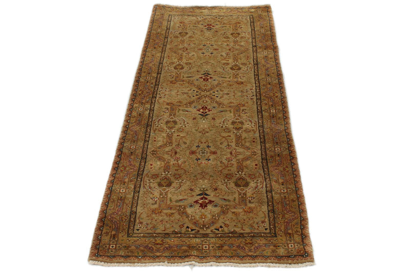 3x8 Beige and Ivory Persian Traditional Runner