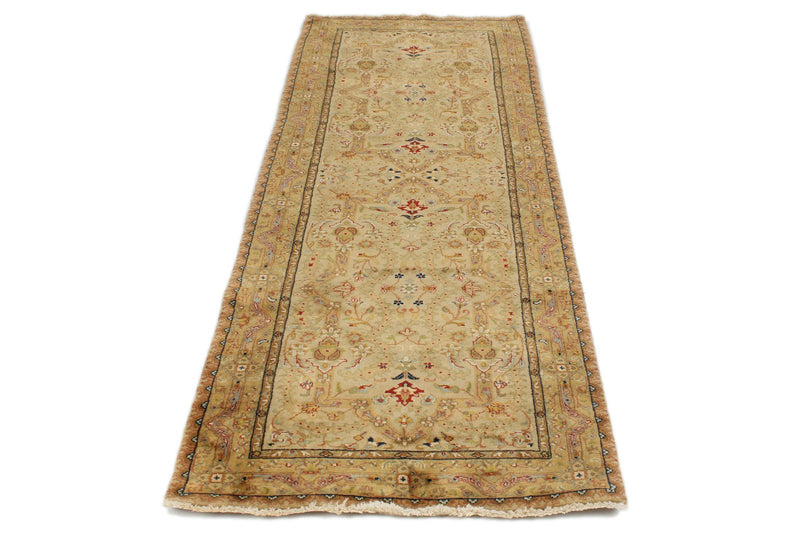 3x8 Beige and Ivory Persian Traditional Runner