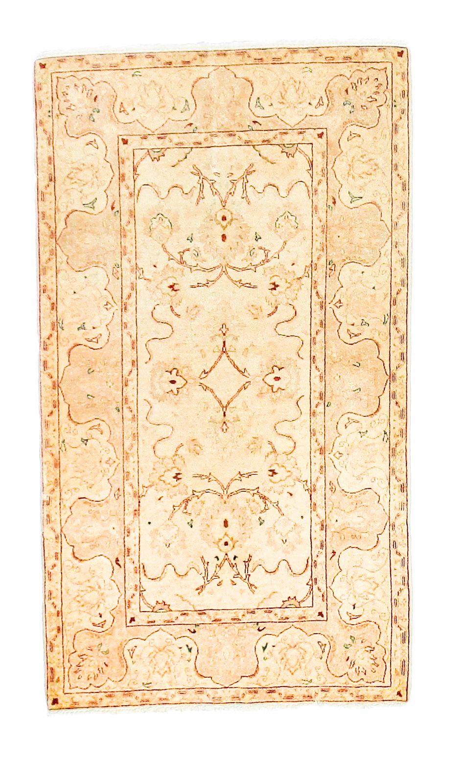 3x5 Ivory and Beige Persian Traditional Rug