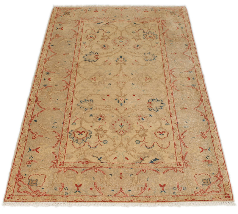 3x5 Ivory and Beige Persian Traditional Rug