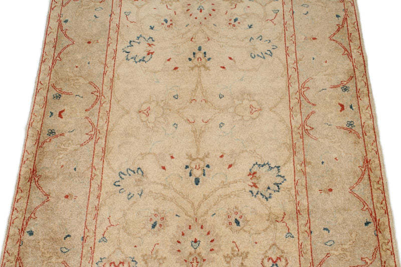 3x5 Ivory and Beige Persian Traditional Rug
