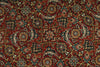 6x6 Burgundy and Navy Persian Traditional Rug