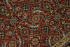 6x6 Burgundy and Navy Persian Traditional Rug
