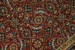 6x6 Burgundy and Navy Persian Traditional Rug
