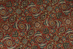 6x6 Burgundy and Navy Persian Traditional Rug