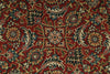 6x6 Burgundy and Navy Persian Traditional Rug