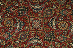 6x6 Burgundy and Navy Persian Traditional Rug