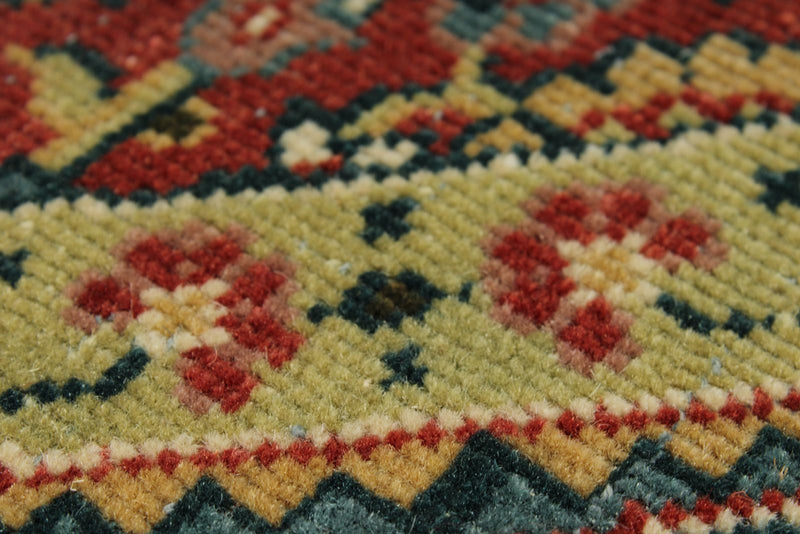 6x6 Burgundy and Navy Persian Traditional Rug