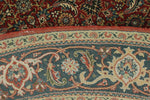 6x6 Burgundy and Navy Persian Traditional Rug