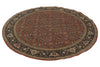 6x6 Burgundy and Navy Persian Traditional Rug