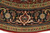6x6 Burgundy and Navy Persian Traditional Rug