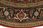 6x6 Burgundy and Navy Persian Traditional Rug