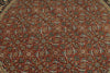 6x6 Burgundy and Navy Persian Traditional Rug