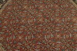 6x6 Burgundy and Navy Persian Traditional Rug