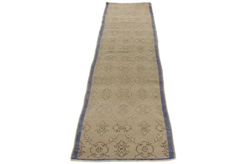 2x9 Ivory Turkish Tribal Runner