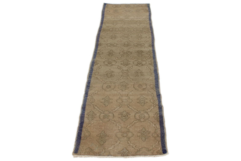 2x9 Ivory Turkish Tribal Runner