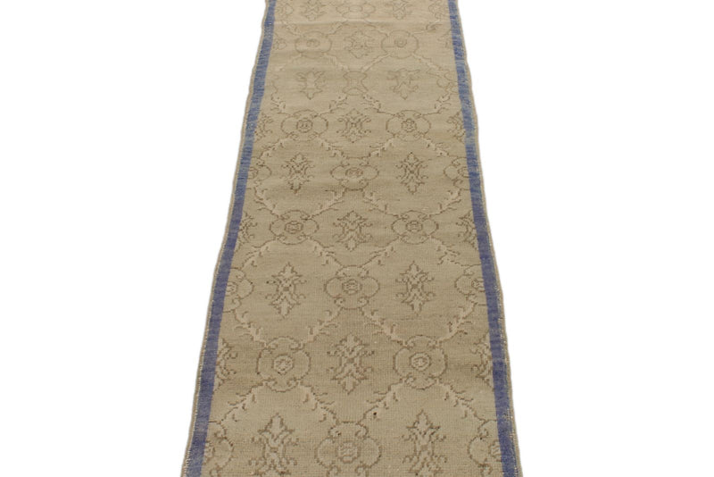 2x9 Ivory Turkish Tribal Runner
