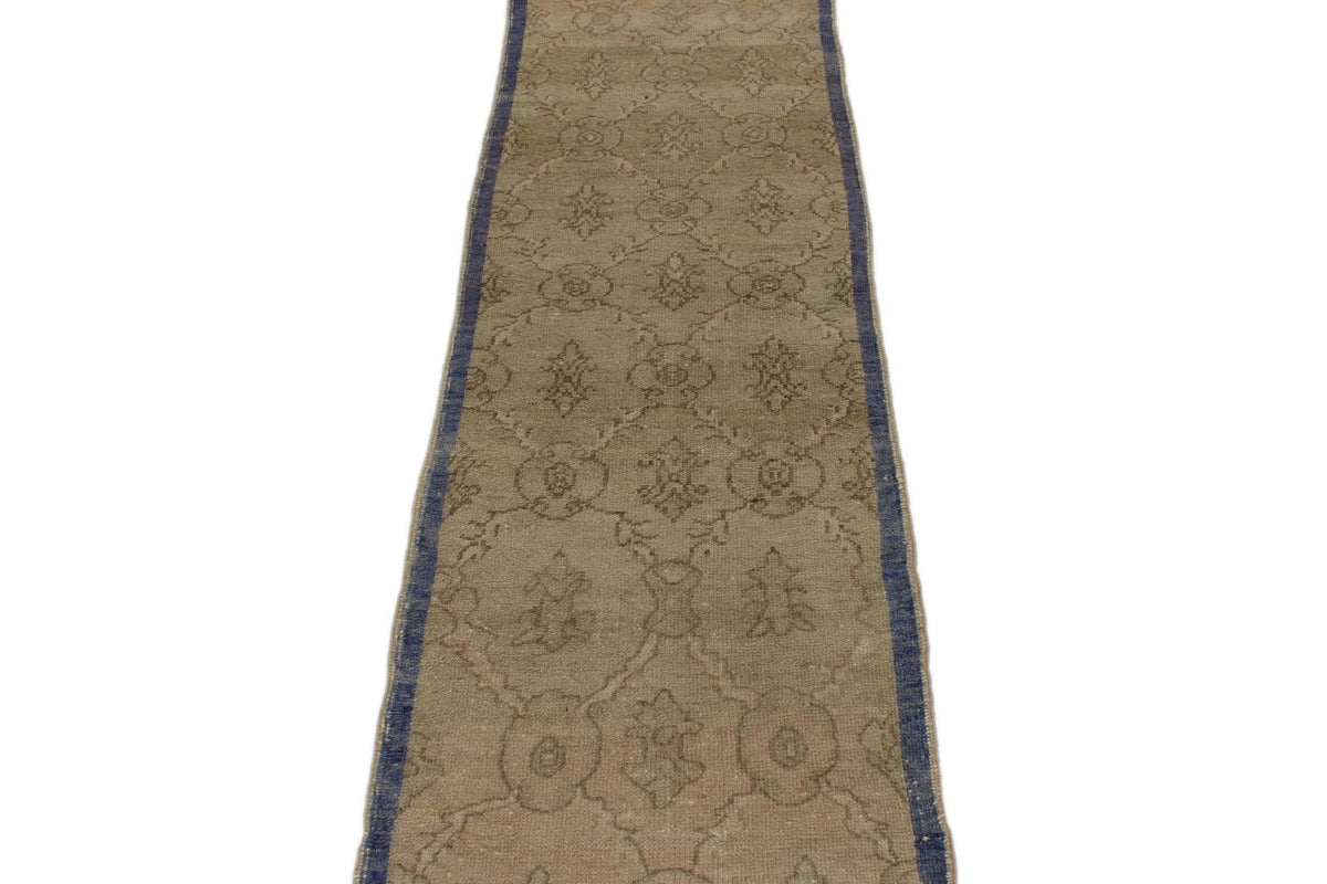 2x9 Ivory Turkish Tribal Runner