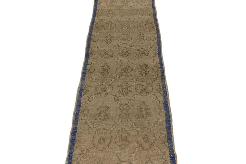 2x9 Ivory Turkish Tribal Runner