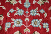 2x3 Red and Ivory Turkish Silk Rug