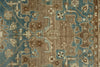 4x6 Blue and Ivory Persian Rug