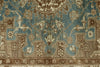 4x6 Blue and Ivory Persian Rug