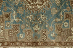4x6 Blue and Ivory Persian Rug