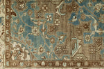 4x6 Blue and Ivory Persian Rug