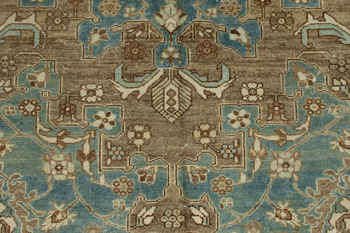 4x6 Blue and Ivory Persian Rug