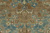 4x6 Blue and Ivory Persian Rug