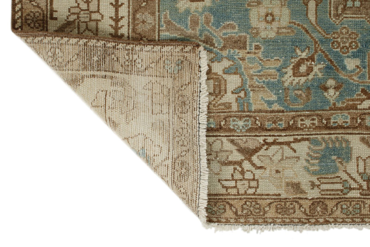 4x6 Blue and Ivory Persian Rug