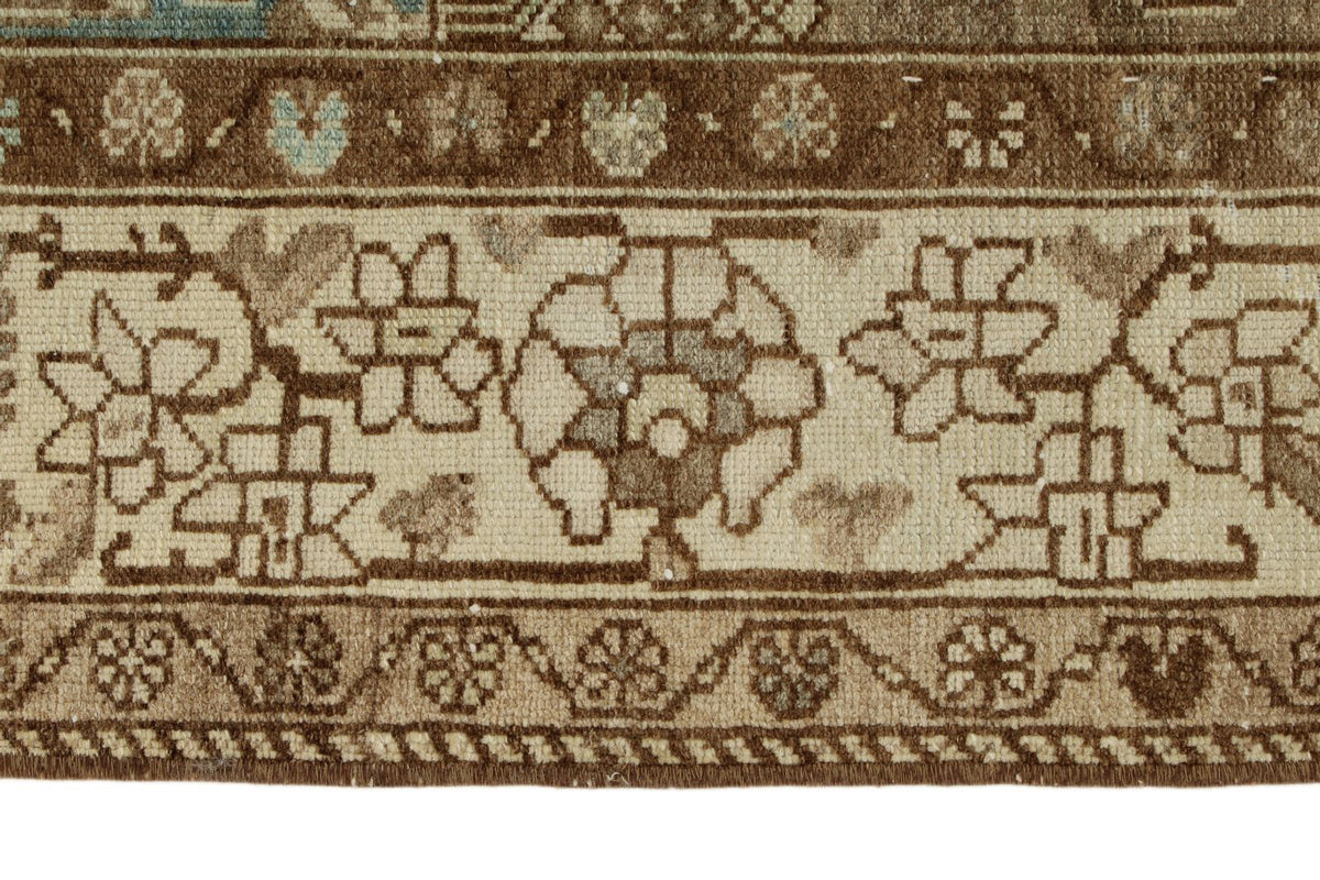 4x6 Blue and Ivory Persian Rug