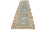 3x16 Blue and Ivory Persian Rug