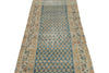 3x16 Blue and Ivory Persian Rug