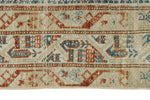 3x16 Blue and Ivory Persian Rug