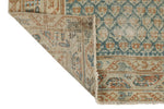 3x16 Blue and Ivory Persian Rug