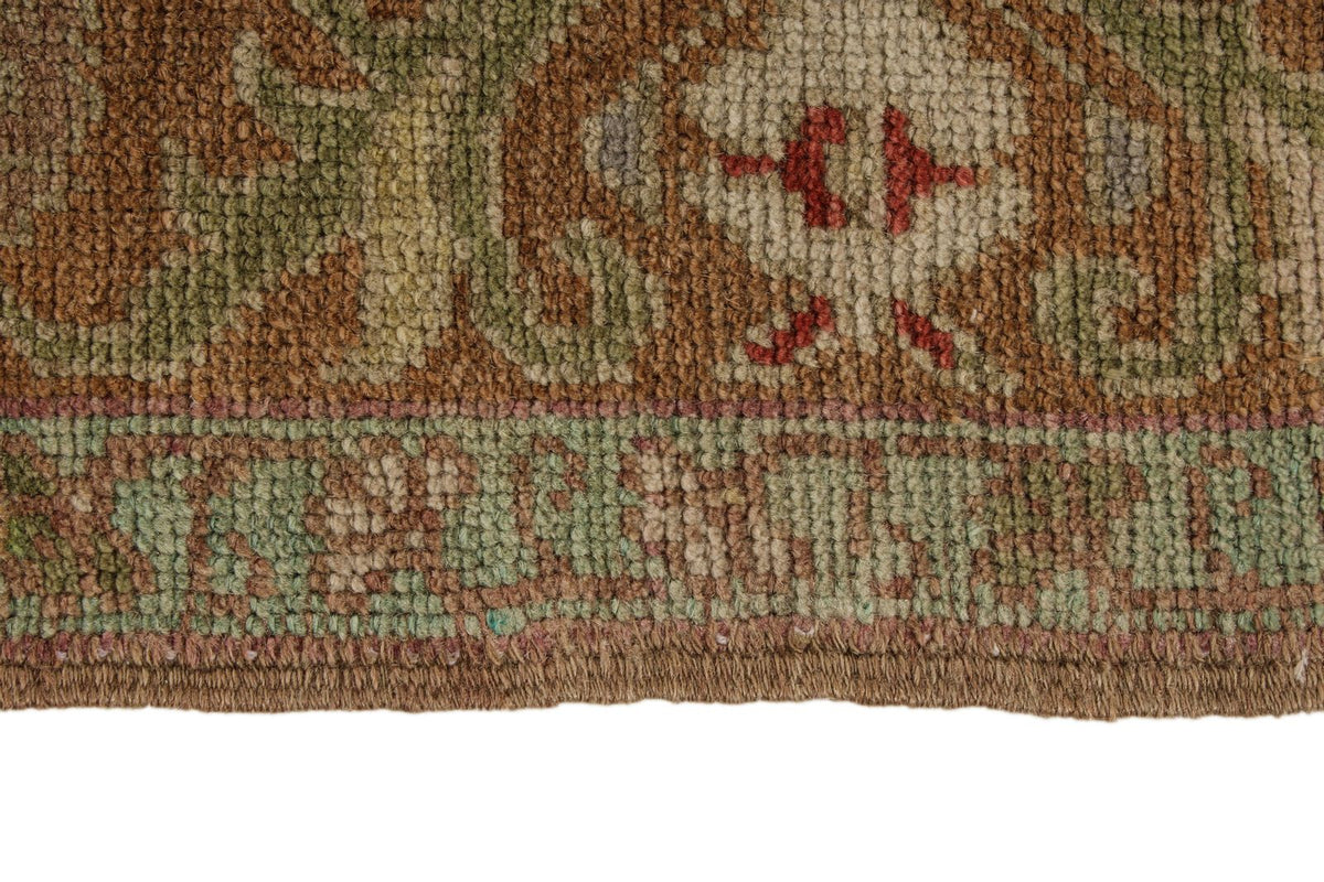 5x10 Pink and Green Turkish Tribal Runner