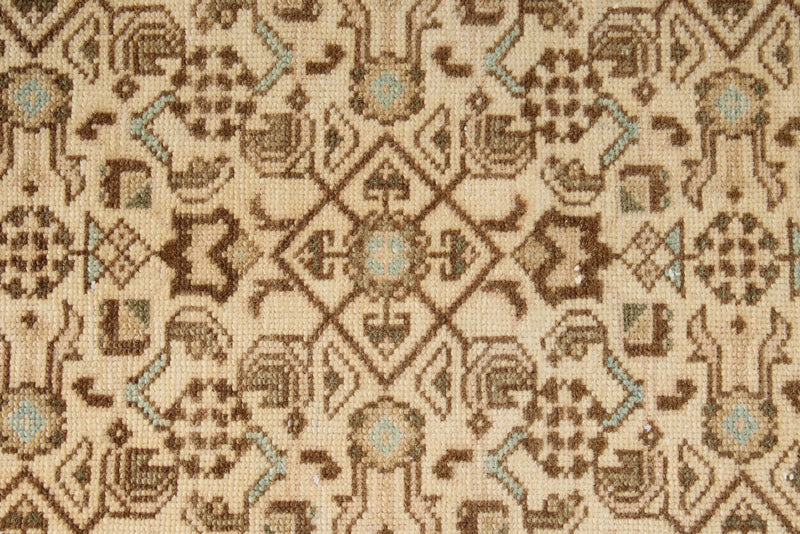 2x20 Beige And Blue Persian Traditional Runner