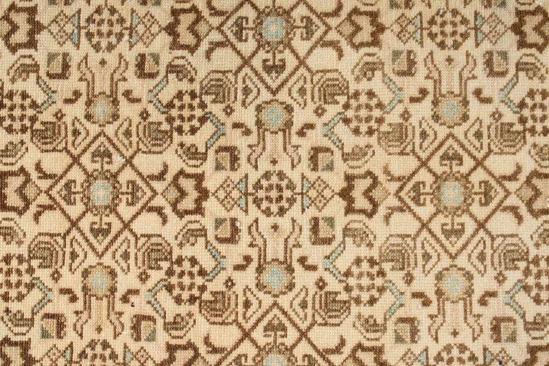 2x20 Beige And Blue Persian Traditional Runner