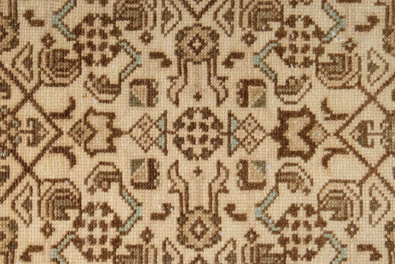 2x20 Beige And Blue Persian Traditional Runner