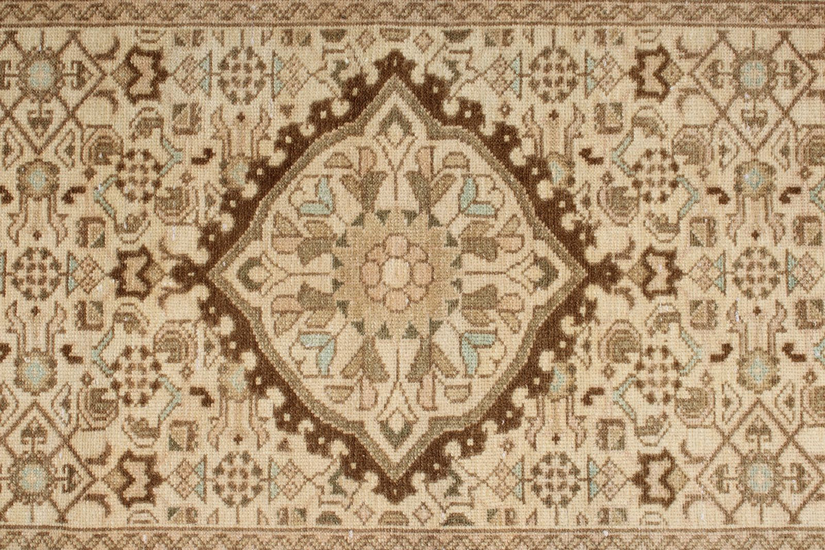 2x20 Beige And Blue Persian Traditional Runner