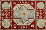 3x12 Red and Blue Turkish Tribal Runner