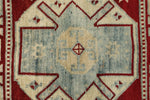 3x12 Red and Blue Turkish Tribal Runner