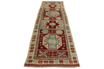 3x12 Red and Blue Turkish Tribal Runner