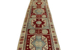 3x12 Red and Blue Turkish Tribal Runner