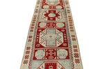 3x12 Red and Blue Turkish Tribal Runner