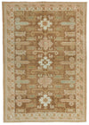 4x6 Brown and Green Persian Tribal Rug