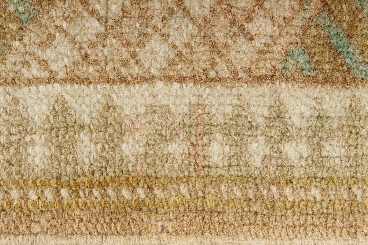 4x6 Brown and Green Persian Tribal Rug