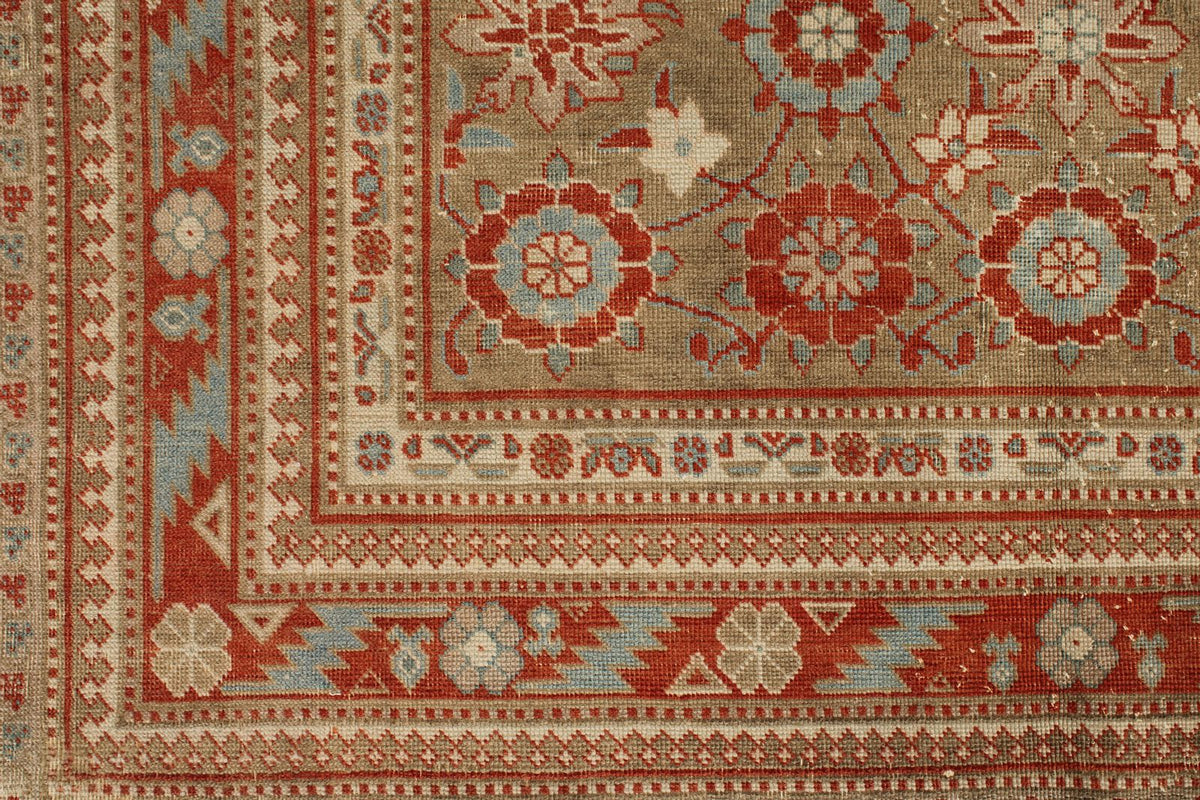 5x7 Red and Blue Persian Tribal Rug